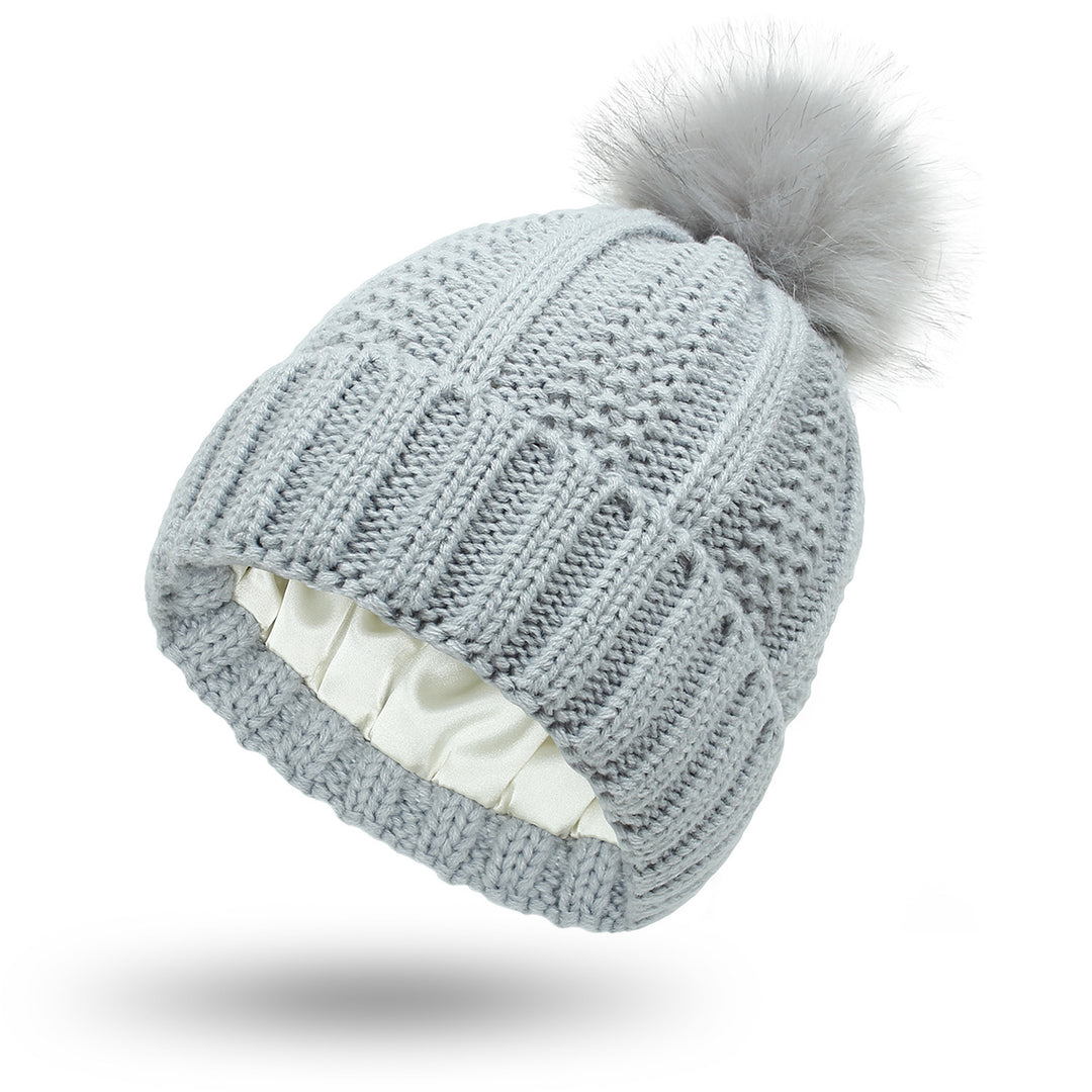 H&F Satin Pom Beanie c