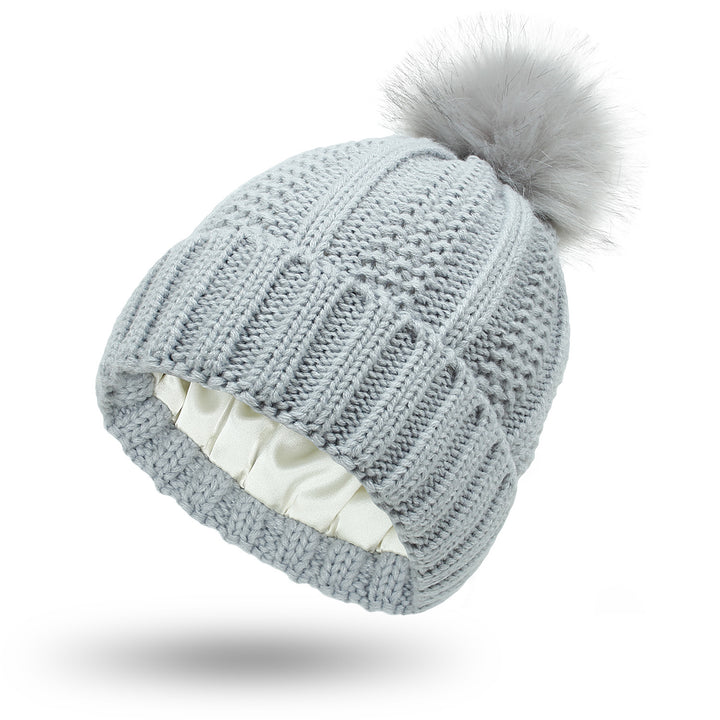 H&F Satin Pom Beanie c