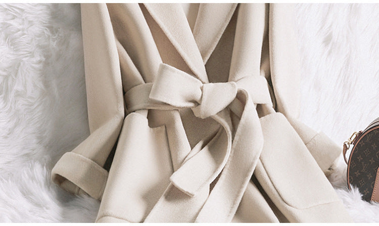 H&F Cream Slim Coat c