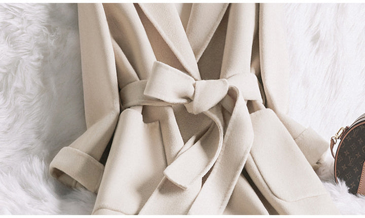 H&F Cream Slim Coat c