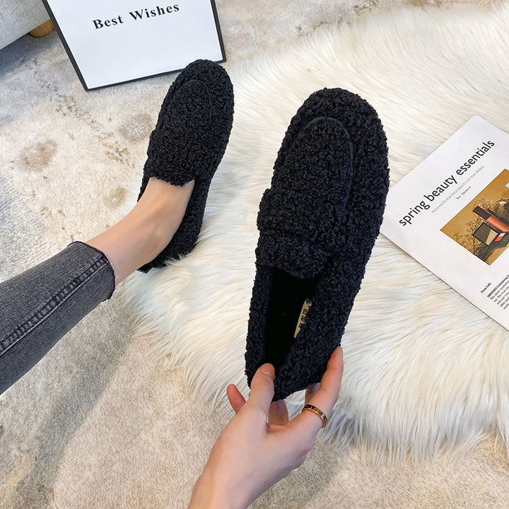 H&F Furry Flat Slippers c