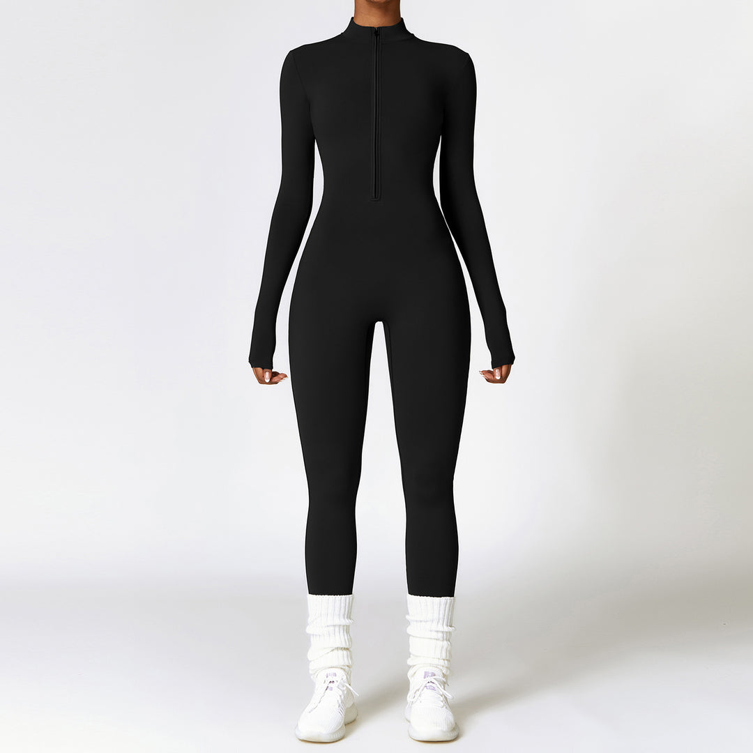 H&F Zipper Fitness Jumpsuit c