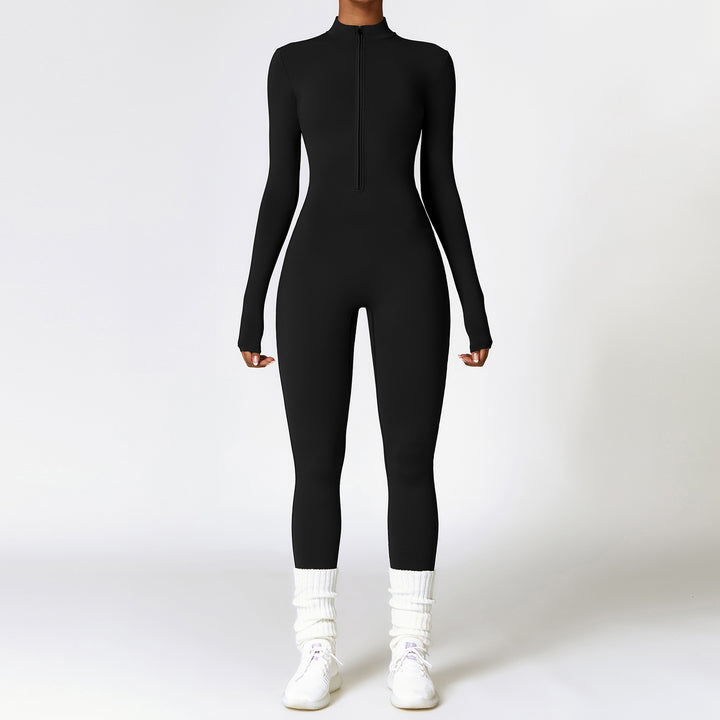 H&F Zipper Fitness Jumpsuit c