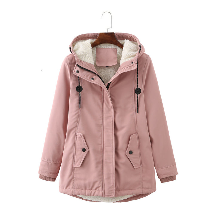 H&F Hooded Lambswool Parka c