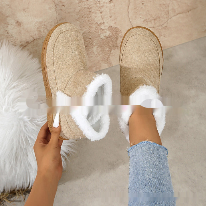 H&F Cotton-Padded Fleece Shoes c