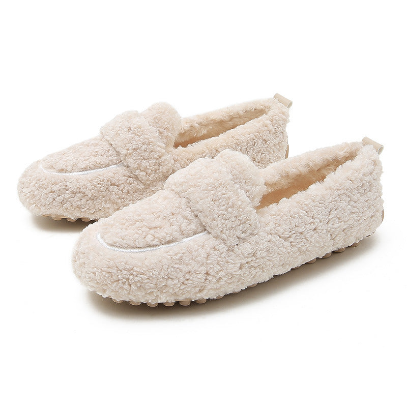 H&F Furry Flat Slippers c