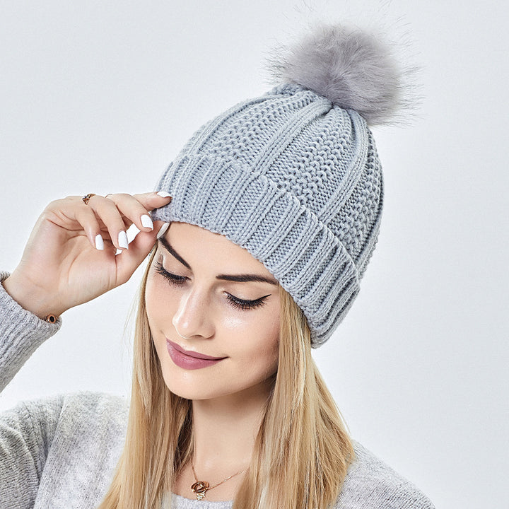 H&F Satin Pom Beanie c