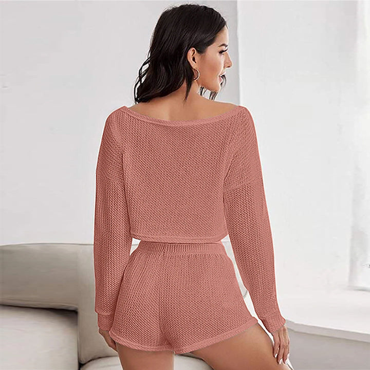 H&F Waffle Pajama Set c