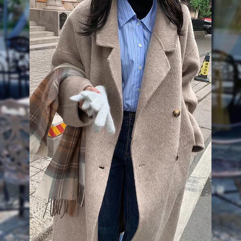 H&F Camel Wool Overcoat c
