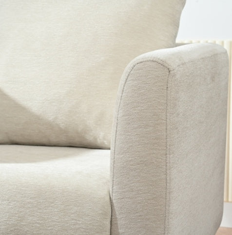 H&F Upholstered Wood Armchair c