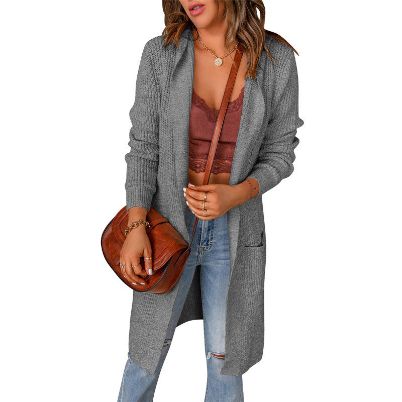 H&F Knitted Hoodie Cardigan c