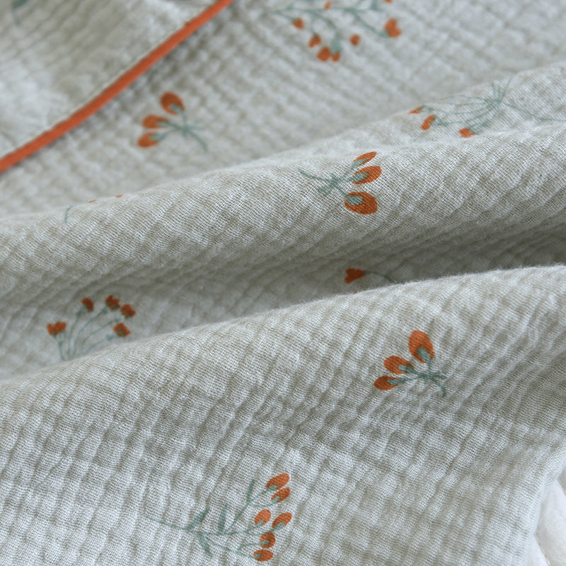 H&F Lapel Floral Pajamas c