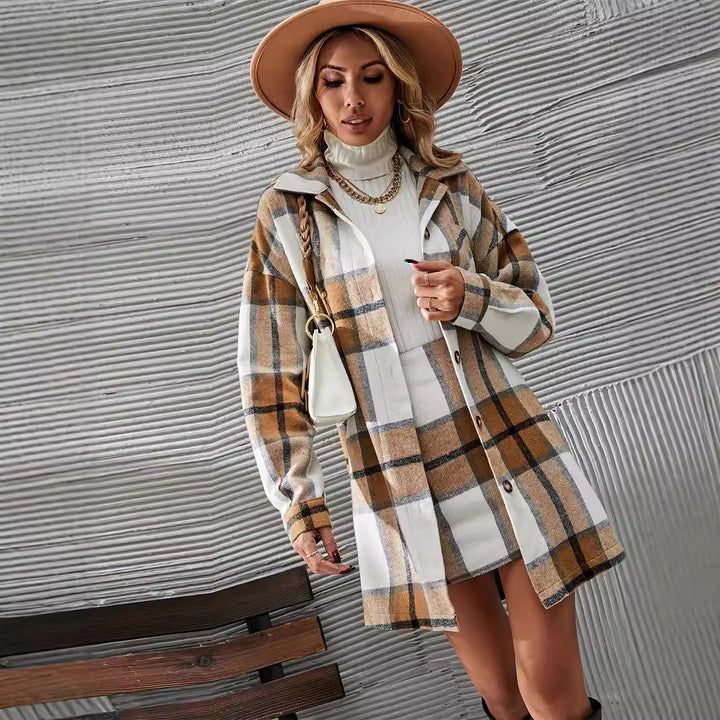 H&F Woolen Plaid Suit c