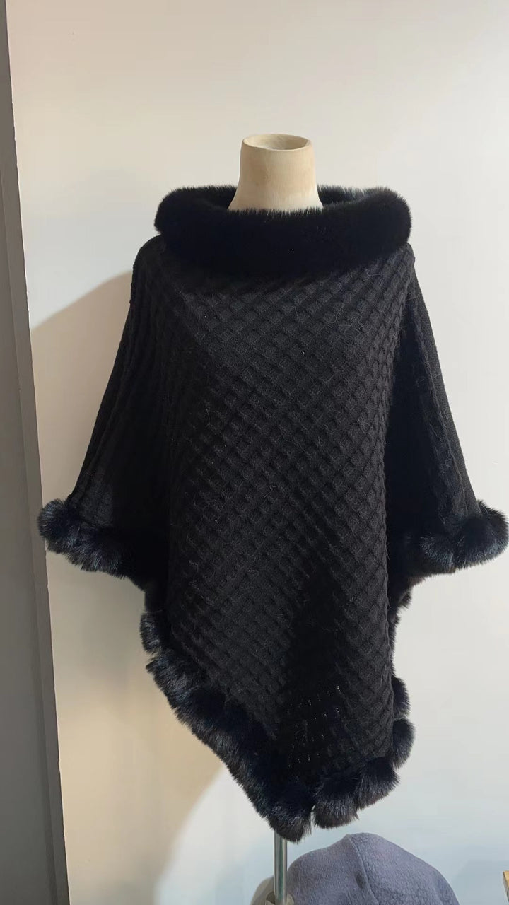 H&F Rabbit Fur Cape c