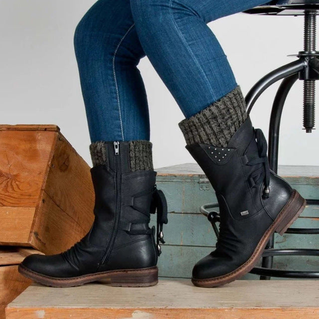 H&F Winter Mid-Calf Snow Boots c