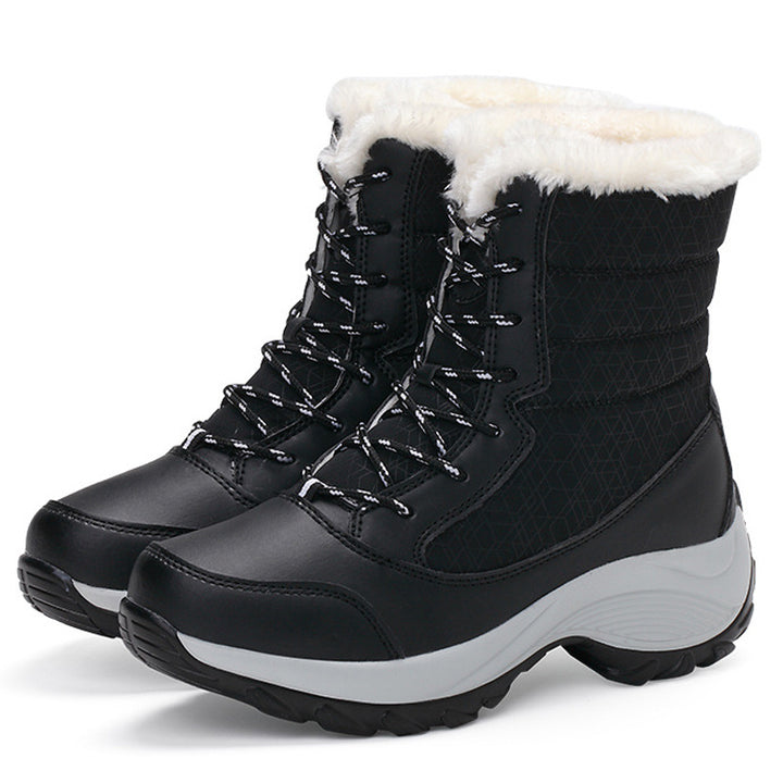 H&F Plush Ankle Snow Boots c