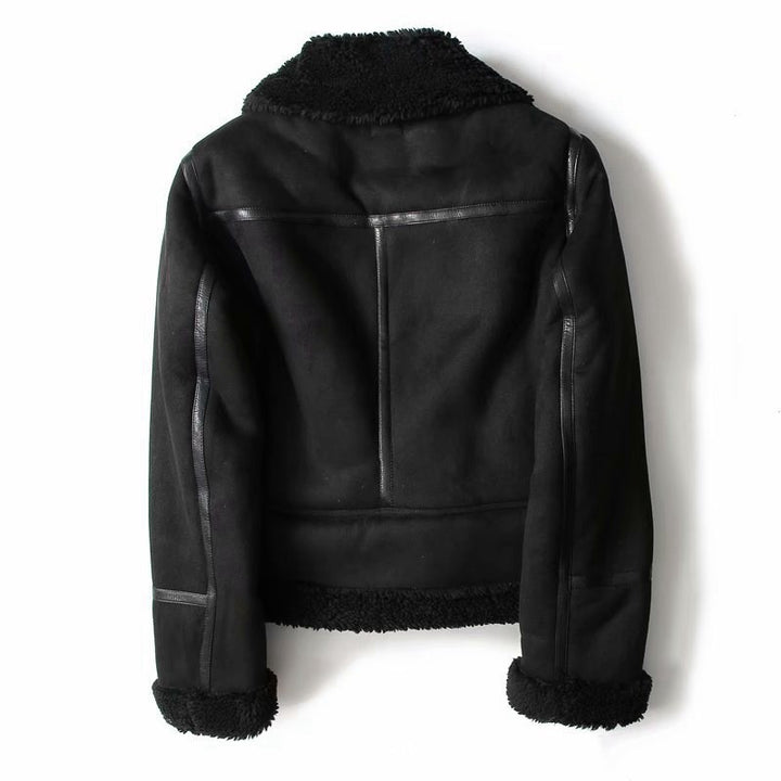 H&F Suede Lapel Jacket c