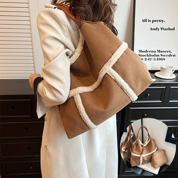 H&F Plush Suede Tote c