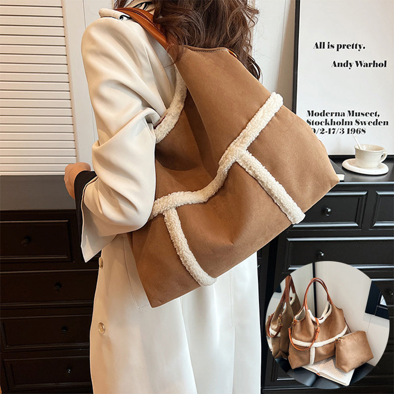 H&F Plush Suede Tote c