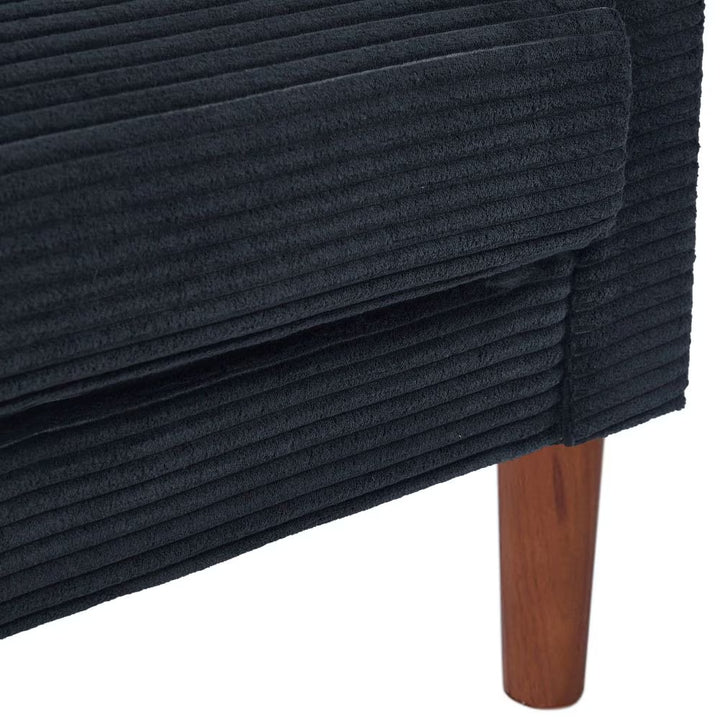 H&F Stylish Corduroy Loveseat c