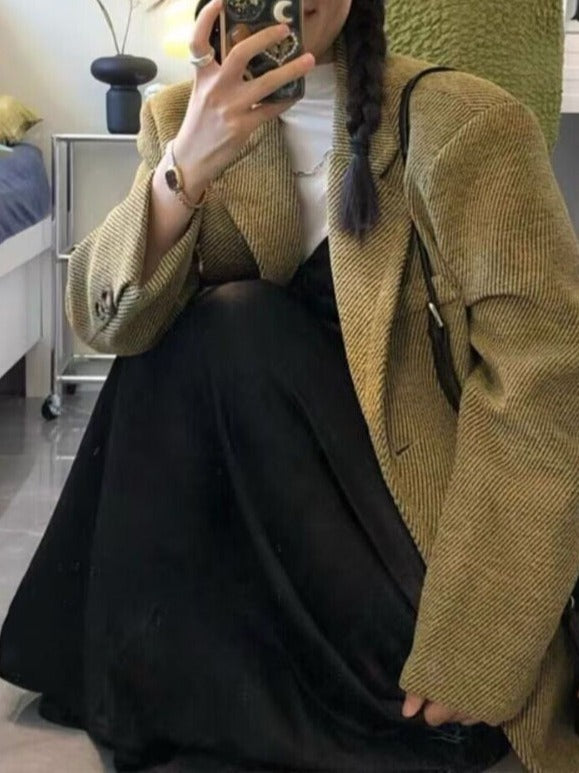 H&F Woolen Thickened Coat c