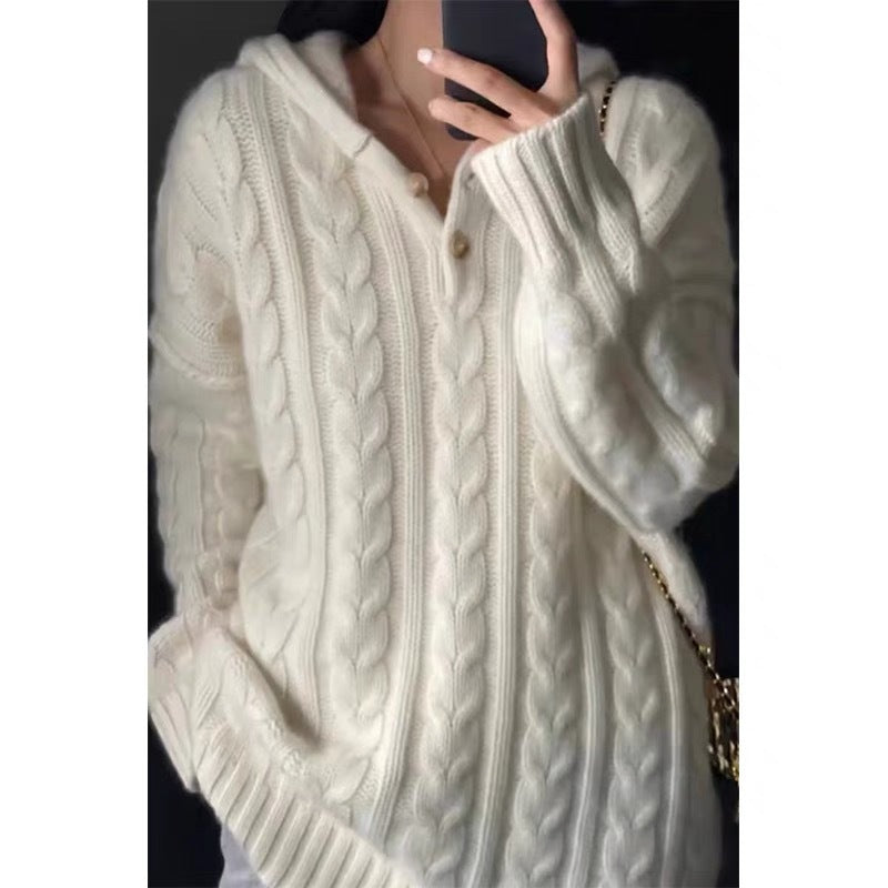 H&F Heavy Cashmere Hooded c