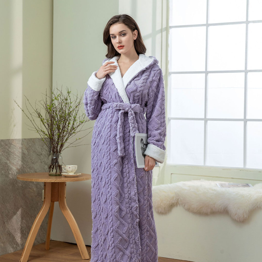 H&F Hooded Flannel Nightgown c