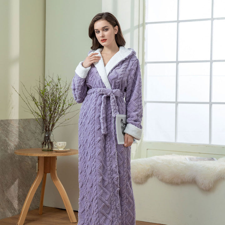 H&F Hooded Flannel Nightgown c