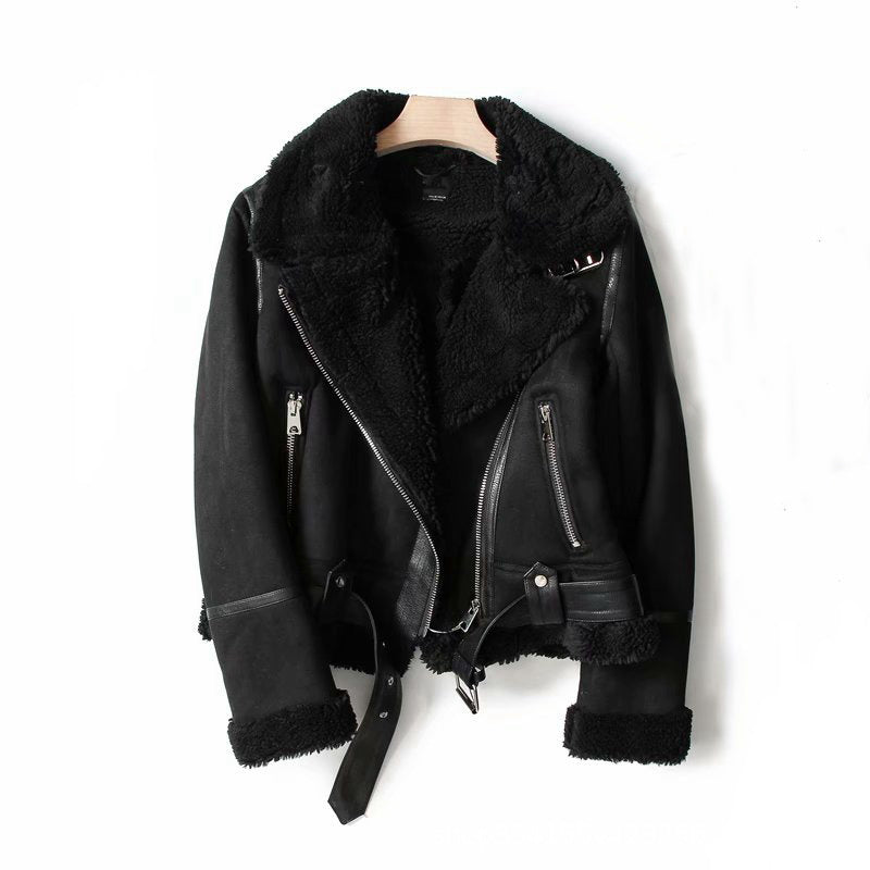H&F Suede Lapel Jacket c