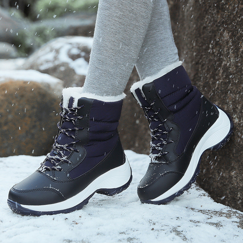 H&F Plush Ankle Snow Boots c