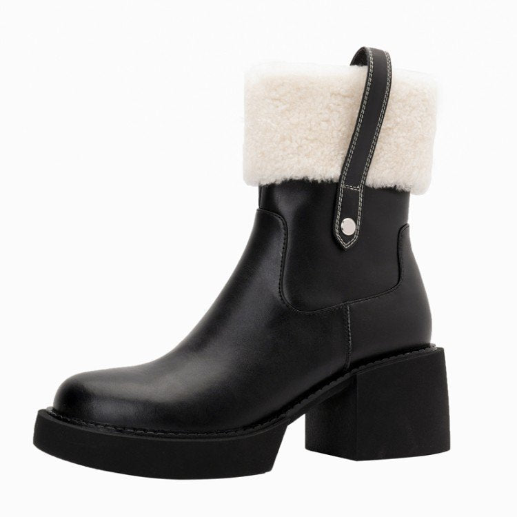 H&F Thick Heel Boots c