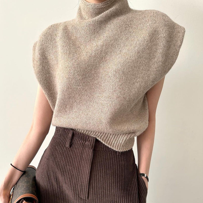 Sleeveless Knitwear Sweater
