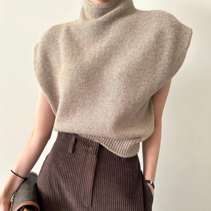 Sleeveless Knitwear Sweater