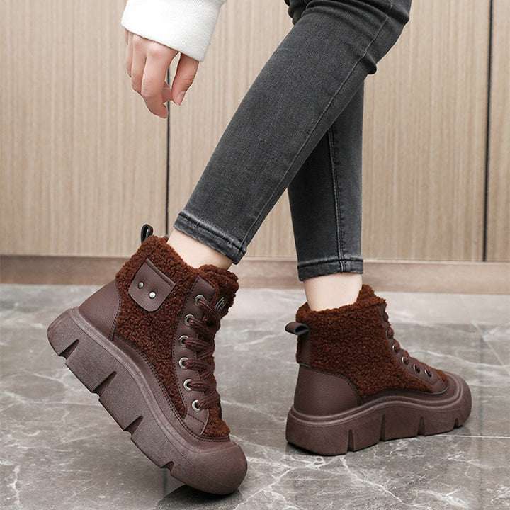 H&F Lace-Up Snow Boots c