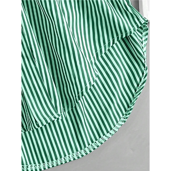 H&F Oversized Striped Blouse c