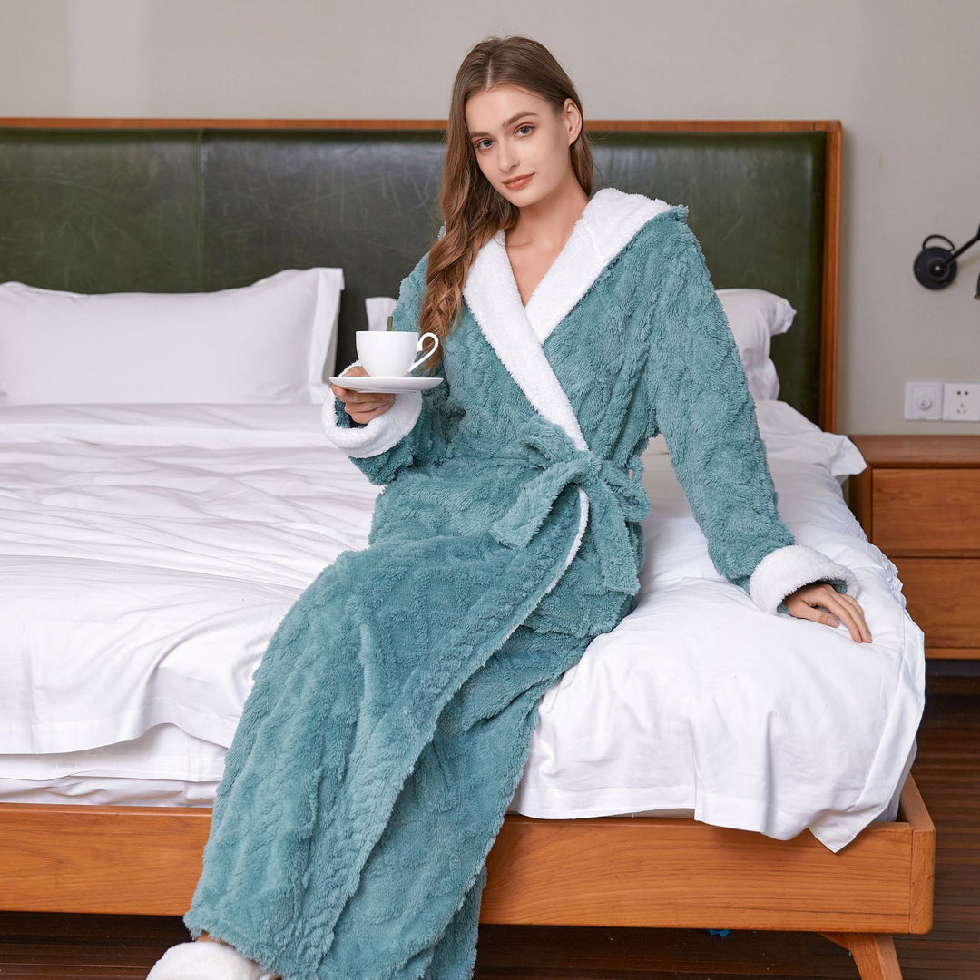 H&F Hooded Flannel Nightgown c