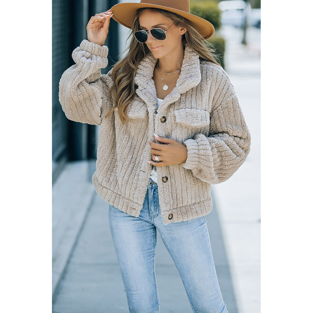 H&F Khaki Wool Coat c