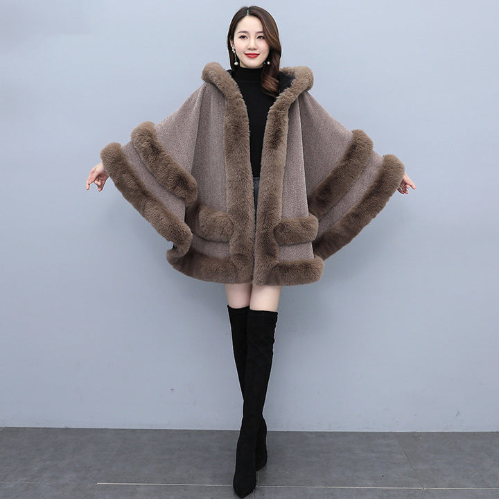 H&F Warm Hooded Cape c