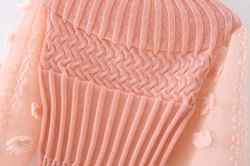 H&F Chiffon Sleeve Sweater c
