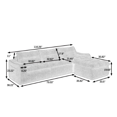H&F Modular Lazy Sofa c