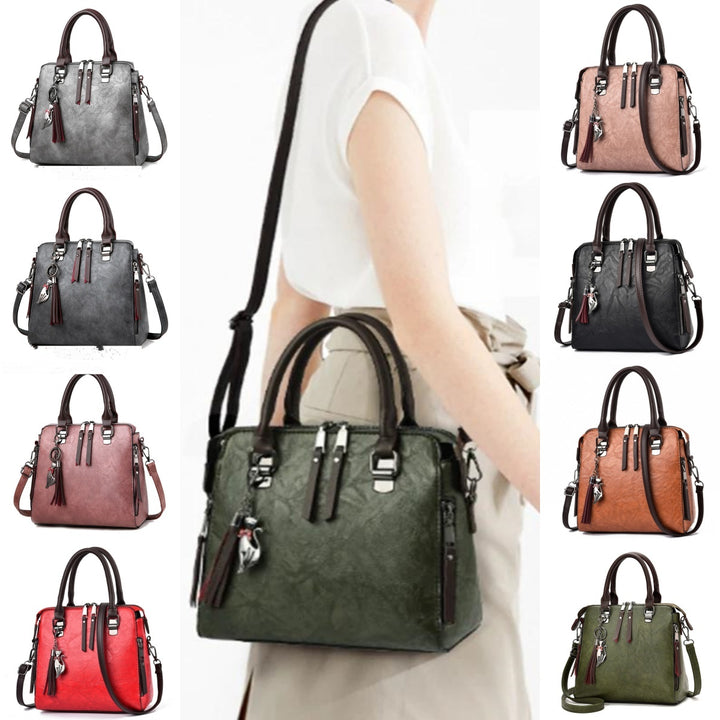 H&F Tassel Leather Tote c