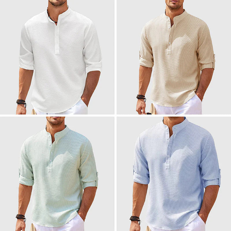 H&F Casual Stand Collar Shirt c
