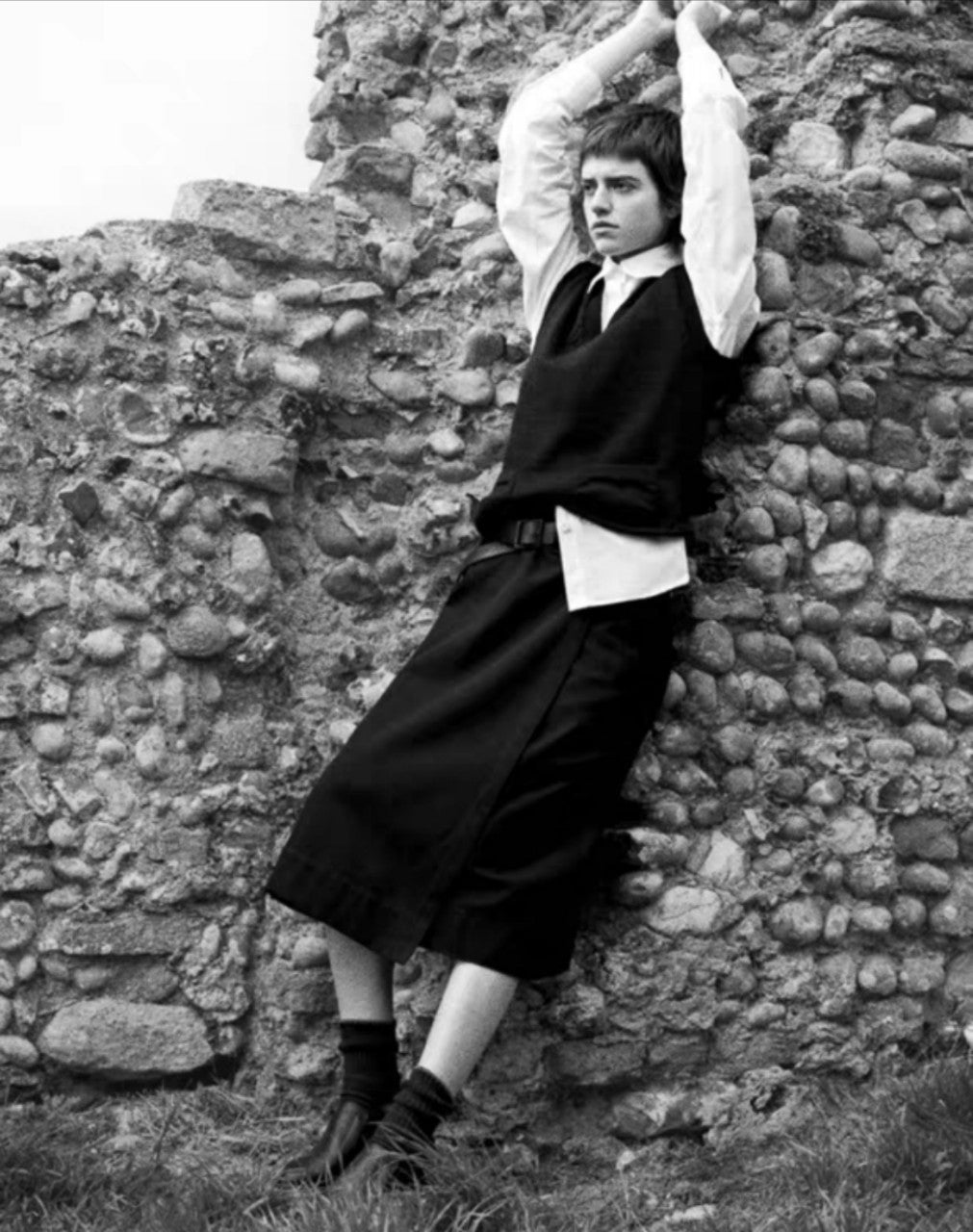 Cashmere knitted vest