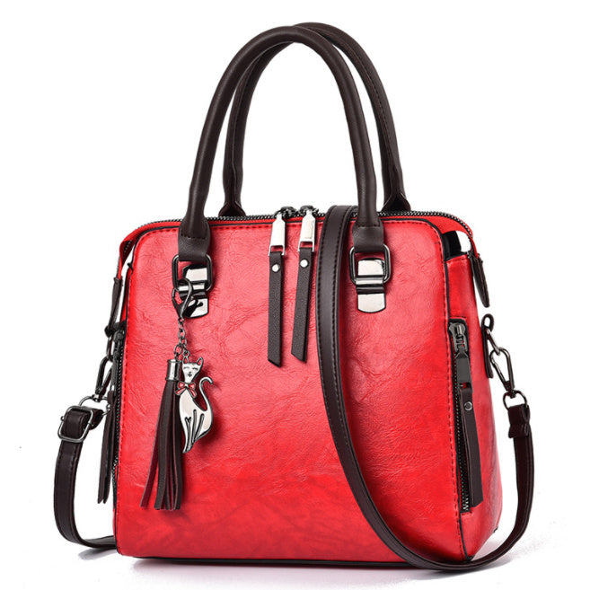 H&F Tassel Leather Tote c
