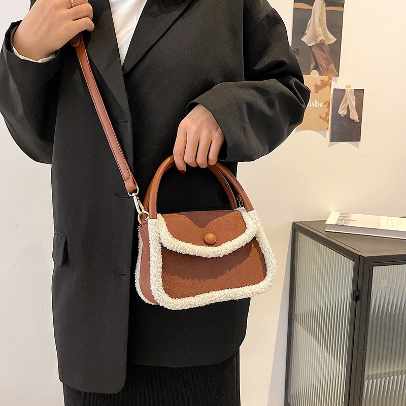 H&F Lamb Plush Handbag c