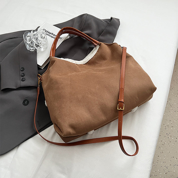 H&F Plush Suede Tote c