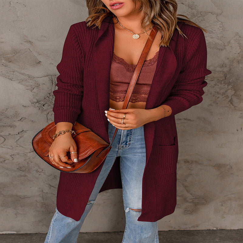 H&F Knitted Hoodie Cardigan c