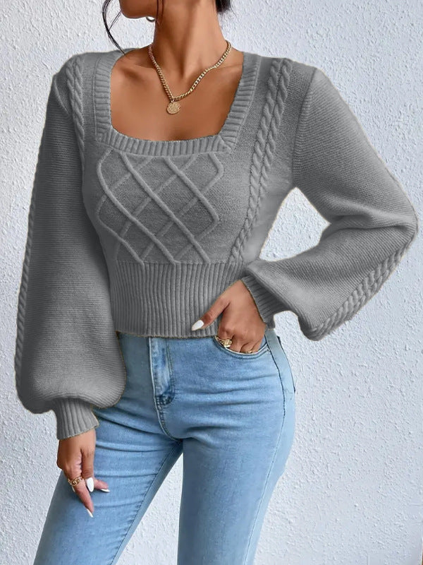 H&F Square Collar Sweater c