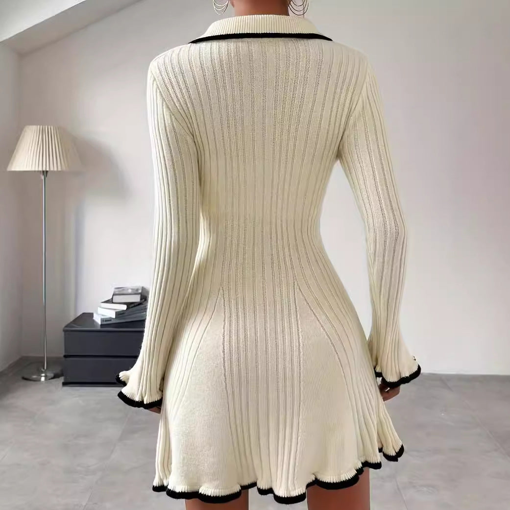 H&F Contrast Slim Dress c