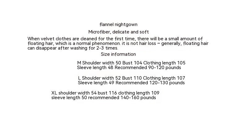 H&F Velvet Nightdress Pajamas c